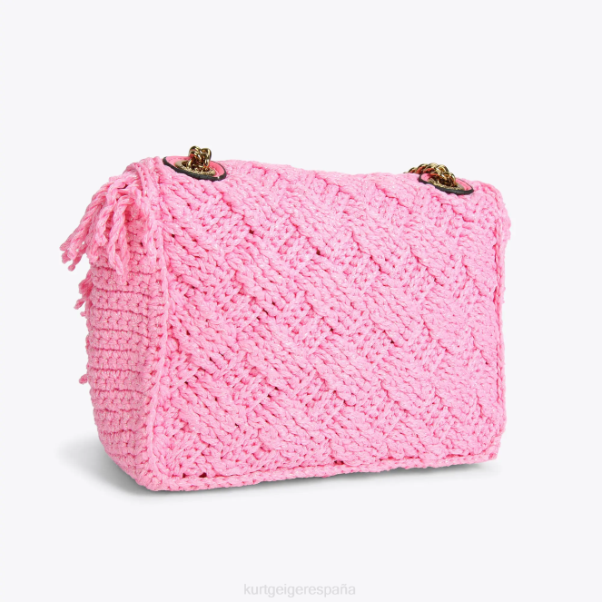 Kurt Geiger mujer londres crochet kensington 2LPR44 | bolsas rosa